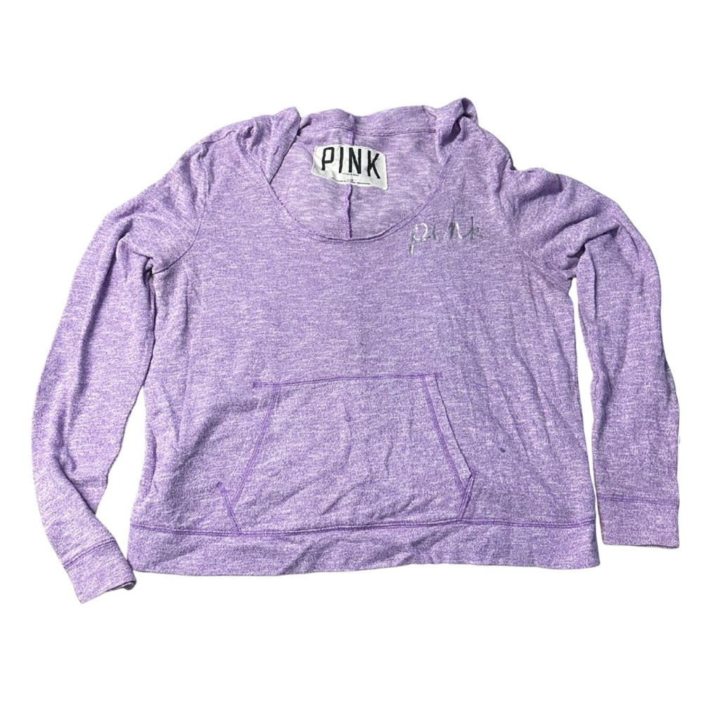 VS PINK | Purple Heather Lightweight Hoodie | Y2K 2010s Retro